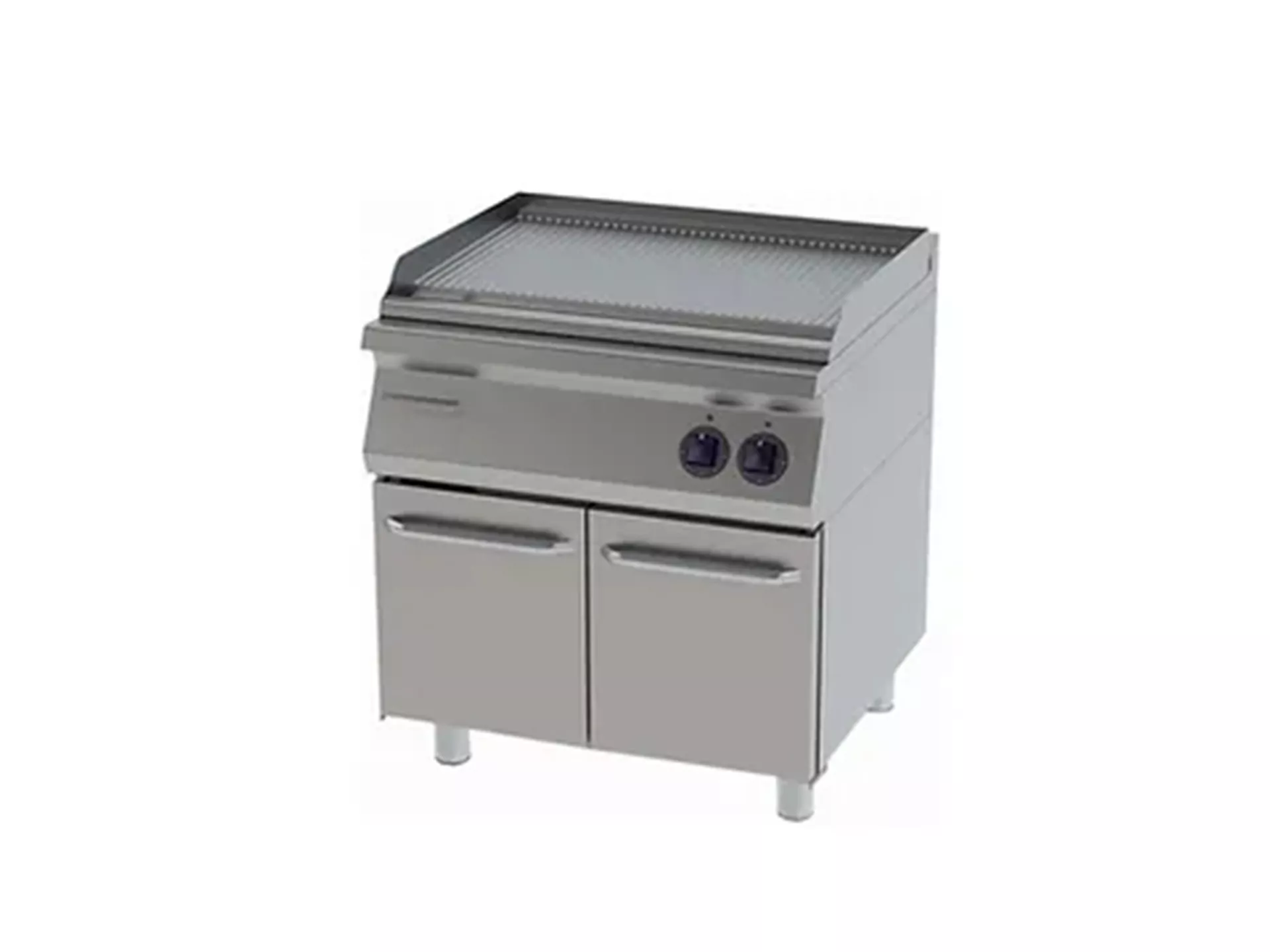 ELECTRIC CORRUGATED GRILL DOUBLE WITH CABINET - 900 Series