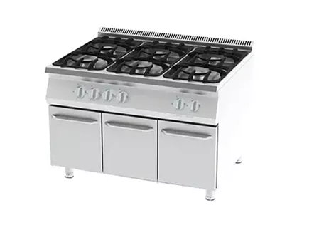 GAS 6 COOKER WITH CABINET - 900 Series